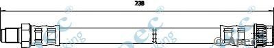 APEC BRAKING hos3616 -  Тормозной шланг